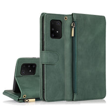 Load image into Gallery viewer, Skin-feel Crazy Horse Texture Zipper Wallet Bag Horizontal Flip Leather Case with Holder &amp; Card Slots &amp; Wallet &amp; Lanyard, For Samsung Galaxy A51, For Samsung Galaxy A51 5G, For Samsung Galaxy A52 5G, For Samsung Galaxy A70, For Samsung Galaxy A71      ...