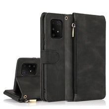 Load image into Gallery viewer, Skin-feel Crazy Horse Texture Zipper Wallet Bag Horizontal Flip Leather Case with Holder &amp; Card Slots &amp; Wallet &amp; Lanyard, For Samsung Galaxy A51, For Samsung Galaxy A51 5G, For Samsung Galaxy A52 5G, For Samsung Galaxy A70, For Samsung Galaxy A71      ...