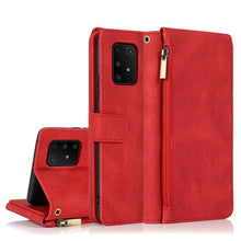Load image into Gallery viewer, Skin-feel Crazy Horse Texture Zipper Wallet Bag Horizontal Flip Leather Case with Holder &amp; Card Slots &amp; Wallet &amp; Lanyard, For Samsung Galaxy A51, For Samsung Galaxy A51 5G, For Samsung Galaxy A52 5G, For Samsung Galaxy A70, For Samsung Galaxy A71      ...