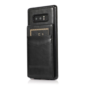 Solid Color PC + TPU Protective Case with Holder & Card Slots, For Samsung Galaxy Note 8, For Samsung Galaxy Note9, For Samsung Galaxy Note10, For Samsung Galaxy Note20, For Samsung Galaxy Note20 Ultra, For Samsung Galaxy S8 Plus, For Samsung Galaxy S9...