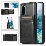 Solid Color PC + TPU Protective Case with Holder & Card Slots, For Samsung Galaxy S20, For Samsung Galaxy S20 Plus, For Samsung Galaxy S20 Ultra, For Samsung Galaxy S20 FE, For Samsung Galaxy A10s, For Samsung Galaxy A11, For Samsung Galaxy A20 / A30  ...