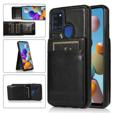 Load image into Gallery viewer, Solid Color PC + TPU Protective Case with Holder &amp; Card Slots, For Samsung Galaxy A21s