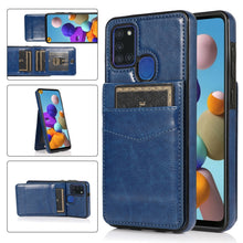 Load image into Gallery viewer, Solid Color PC + TPU Protective Case with Holder &amp; Card Slots, For Samsung Galaxy A21s