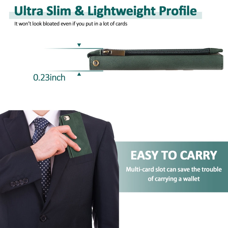 Skin-feel Crazy Horse Texture Zipper Wallet Bag Horizontal Flip Leather Case with Holder & Card Slots & Wallet & Lanyard, For iPhone 6, For iPhone 6 Plus, For iPhone SE 2022 / SE 2020 / 8 / 7, For iPhone 8 Plus / 7 Plus, For iPhone XS / X, For iPhone X...