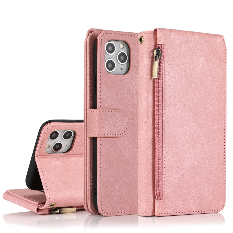 Skin-feel Crazy Horse Texture Zipper Wallet Bag Horizontal Flip Leather Case with Holder & Card Slots & Wallet & Lanyard, For iPhone 6, For iPhone 6 Plus, For iPhone SE 2022 / SE 2020 / 8 / 7, For iPhone 8 Plus / 7 Plus, For iPhone XS / X, For iPhone X...