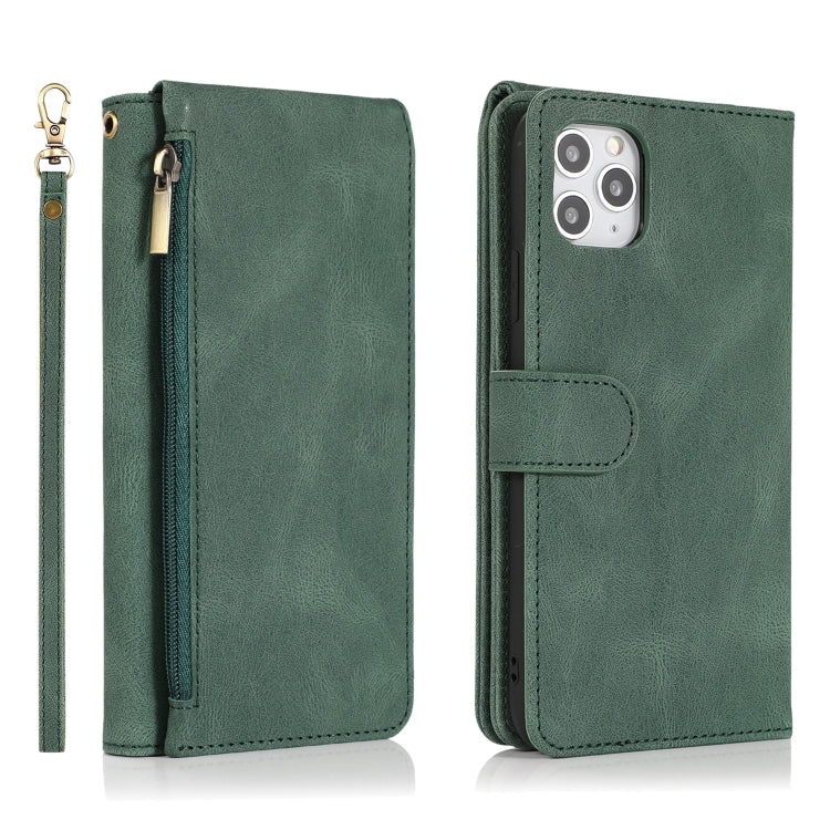 Skin-feel Crazy Horse Texture Zipper Wallet Bag Horizontal Flip Leather Case with Holder & Card Slots & Wallet & Lanyard, For iPhone 11 Pro Max, For iPhone 12 mini, For iPhone 12 / 12 Pro, For iPhone 12 Pro Max
