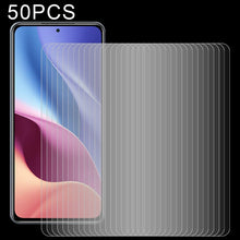 Load image into Gallery viewer, 50 PCS 0.26mm 9H Surface Hardness 2.5D Explosion-proof Tempered Glass Non-full Screen Film, For Xiaomi Redmi K40 Pro (50 PCS), For OPPO A55 5G (50 PCS), For Samsung Galaxy A02 (50 PCS)