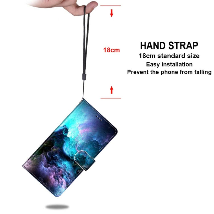Coloured Drawing Cross Texture Horizontal Flip PU Leather Case with Holder & Card Slots & Wallet & Lanyard, For Nokia 2.4