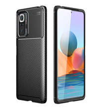 Load image into Gallery viewer, Carbon Fiber Texture Shockproof TPU Case, For Xiaomi Redmi Note 10 Pro