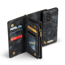 Load image into Gallery viewer, CaseMe Detachable Multifunctional Horizontal Flip Leather Case, with Card Slot &amp; Holder &amp; Zipper Wallet &amp; Photo Frame, For Samsung Galaxy A52 5G / 4G