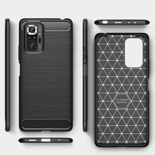 Load image into Gallery viewer, Brushed Texture Carbon Fiber TPU Case, For Xiaomi Redmi Note 10 Pro