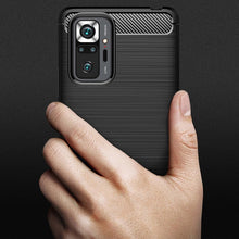Load image into Gallery viewer, Brushed Texture Carbon Fiber TPU Case, For Xiaomi Redmi Note 10 Pro