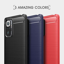 Load image into Gallery viewer, Brushed Texture Carbon Fiber TPU Case, For Xiaomi Redmi Note 10 Pro