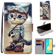 Load image into Gallery viewer, Coloured Drawing Cross Texture Horizontal Flip PU Leather Case with Holder &amp; Card Slots &amp; Wallet &amp; Lanyard, For LG Stylo 7 5G, For Huawei Y9a, For Honor 10X Lite