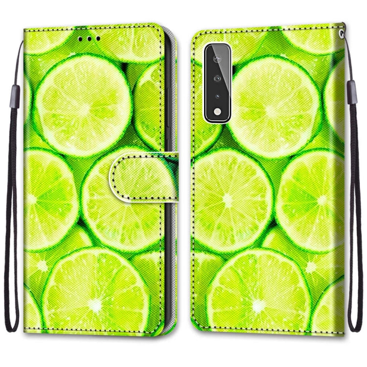 Coloured Drawing Cross Texture Horizontal Flip PU Leather Case with Holder & Card Slots & Wallet & Lanyard, For LG Stylo 7 5G, For Huawei Y9a, For Honor 10X Lite