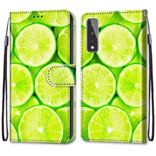 Load image into Gallery viewer, Coloured Drawing Cross Texture Horizontal Flip PU Leather Case with Holder &amp; Card Slots &amp; Wallet &amp; Lanyard, For LG Stylo 7 5G, For Huawei Y9a, For Honor 10X Lite