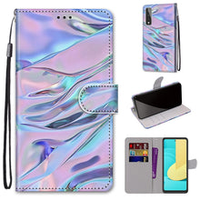 Load image into Gallery viewer, Coloured Drawing Cross Texture Horizontal Flip PU Leather Case with Holder &amp; Card Slots &amp; Wallet &amp; Lanyard, For LG Stylo 7 5G, For Huawei Y9a, For Honor 10X Lite
