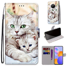 Load image into Gallery viewer, Coloured Drawing Cross Texture Horizontal Flip PU Leather Case with Holder &amp; Card Slots &amp; Wallet &amp; Lanyard, For LG Stylo 7 5G, For Huawei Y9a, For Honor 10X Lite