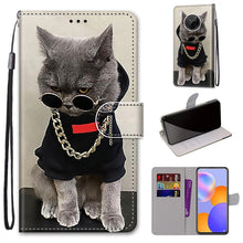 Load image into Gallery viewer, Coloured Drawing Cross Texture Horizontal Flip PU Leather Case with Holder &amp; Card Slots &amp; Wallet &amp; Lanyard, For LG Stylo 7 5G, For Huawei Y9a, For Honor 10X Lite