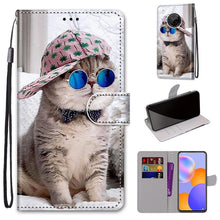 Load image into Gallery viewer, Coloured Drawing Cross Texture Horizontal Flip PU Leather Case with Holder &amp; Card Slots &amp; Wallet &amp; Lanyard, For LG Stylo 7 5G, For Huawei Y9a, For Honor 10X Lite