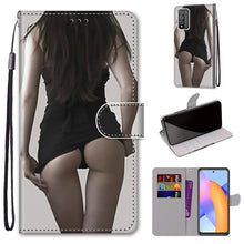 Load image into Gallery viewer, Coloured Drawing Cross Texture Horizontal Flip PU Leather Case with Holder &amp; Card Slots &amp; Wallet &amp; Lanyard, For LG Stylo 7 5G, For Huawei Y9a, For Honor 10X Lite