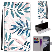 Load image into Gallery viewer, Coloured Drawing Cross Texture Horizontal Flip PU Leather Case with Holder &amp; Card Slots &amp; Wallet &amp; Lanyard, For Nokia 2.4, For Nokia 3.4