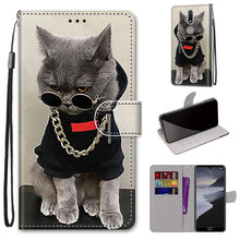 Load image into Gallery viewer, Coloured Drawing Cross Texture Horizontal Flip PU Leather Case with Holder &amp; Card Slots &amp; Wallet &amp; Lanyard, For Nokia 2.4, For Nokia 3.4