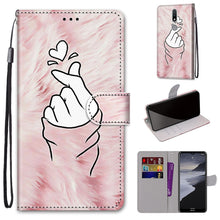 Load image into Gallery viewer, Coloured Drawing Cross Texture Horizontal Flip PU Leather Case with Holder &amp; Card Slots &amp; Wallet &amp; Lanyard, For Nokia 2.4, For Nokia 3.4
