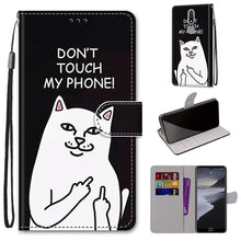Load image into Gallery viewer, Coloured Drawing Cross Texture Horizontal Flip PU Leather Case with Holder &amp; Card Slots &amp; Wallet &amp; Lanyard, For Nokia 2.4, For Nokia 3.4