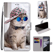 Load image into Gallery viewer, Coloured Drawing Cross Texture Horizontal Flip PU Leather Case with Holder &amp; Card Slots &amp; Wallet &amp; Lanyard, For Nokia 2.4, For Nokia 3.4