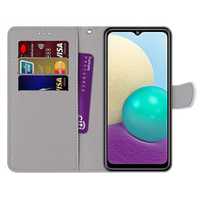 Load image into Gallery viewer, Coloured Drawing Cross Texture Horizontal Flip PU Leather Case with Holder &amp; Card Slots &amp; Wallet &amp; Lanyard, For Samsung Galaxy A02 / M02, For Samsung Galaxy A02s / M02s