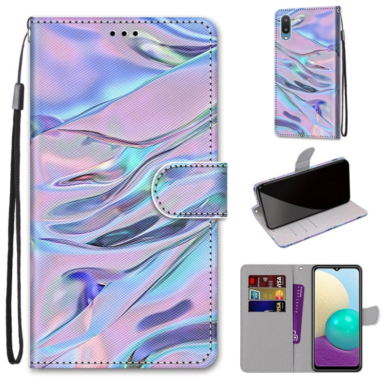 Coloured Drawing Cross Texture Horizontal Flip PU Leather Case with Holder & Card Slots & Wallet & Lanyard, For Samsung Galaxy A02 / M02, For Samsung Galaxy A02s / M02s