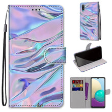 Load image into Gallery viewer, Coloured Drawing Cross Texture Horizontal Flip PU Leather Case with Holder &amp; Card Slots &amp; Wallet &amp; Lanyard, For Samsung Galaxy A02 / M02, For Samsung Galaxy A02s / M02s