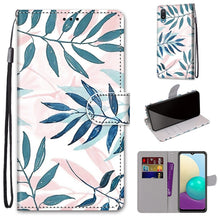 Load image into Gallery viewer, Coloured Drawing Cross Texture Horizontal Flip PU Leather Case with Holder &amp; Card Slots &amp; Wallet &amp; Lanyard, For Samsung Galaxy A02 / M02, For Samsung Galaxy A02s / M02s