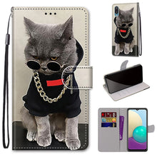 Load image into Gallery viewer, Coloured Drawing Cross Texture Horizontal Flip PU Leather Case with Holder &amp; Card Slots &amp; Wallet &amp; Lanyard, For Samsung Galaxy A02 / M02, For Samsung Galaxy A02s / M02s