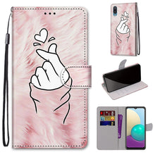 Load image into Gallery viewer, Coloured Drawing Cross Texture Horizontal Flip PU Leather Case with Holder &amp; Card Slots &amp; Wallet &amp; Lanyard, For Samsung Galaxy A02 / M02, For Samsung Galaxy A02s / M02s
