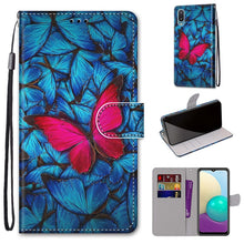 Load image into Gallery viewer, Coloured Drawing Cross Texture Horizontal Flip PU Leather Case with Holder &amp; Card Slots &amp; Wallet &amp; Lanyard, For Samsung Galaxy A02 / M02, For Samsung Galaxy A02s / M02s