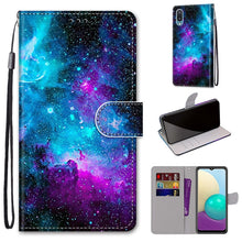 Load image into Gallery viewer, Coloured Drawing Cross Texture Horizontal Flip PU Leather Case with Holder &amp; Card Slots &amp; Wallet &amp; Lanyard, For Samsung Galaxy A02 / M02, For Samsung Galaxy A02s / M02s