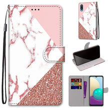 Load image into Gallery viewer, Coloured Drawing Cross Texture Horizontal Flip PU Leather Case with Holder &amp; Card Slots &amp; Wallet &amp; Lanyard, For Samsung Galaxy A02 / M02, For Samsung Galaxy A02s / M02s