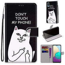 Load image into Gallery viewer, Coloured Drawing Cross Texture Horizontal Flip PU Leather Case with Holder &amp; Card Slots &amp; Wallet &amp; Lanyard, For Samsung Galaxy A02 / M02, For Samsung Galaxy A02s / M02s