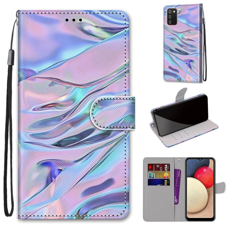 Coloured Drawing Cross Texture Horizontal Flip PU Leather Case with Holder & Card Slots & Wallet & Lanyard, For Samsung Galaxy A02 / M02, For Samsung Galaxy A02s / M02s