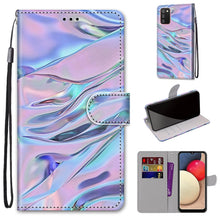 Load image into Gallery viewer, Coloured Drawing Cross Texture Horizontal Flip PU Leather Case with Holder &amp; Card Slots &amp; Wallet &amp; Lanyard, For Samsung Galaxy A02 / M02, For Samsung Galaxy A02s / M02s