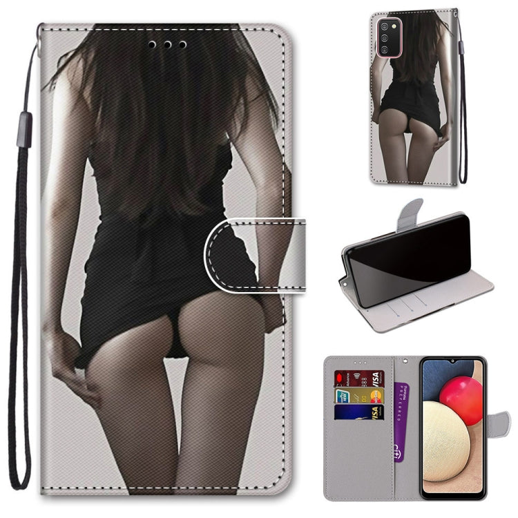 Coloured Drawing Cross Texture Horizontal Flip PU Leather Case with Holder & Card Slots & Wallet & Lanyard, For Samsung Galaxy A02 / M02, For Samsung Galaxy A02s / M02s