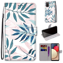 Load image into Gallery viewer, Coloured Drawing Cross Texture Horizontal Flip PU Leather Case with Holder &amp; Card Slots &amp; Wallet &amp; Lanyard, For Samsung Galaxy A02 / M02, For Samsung Galaxy A02s / M02s