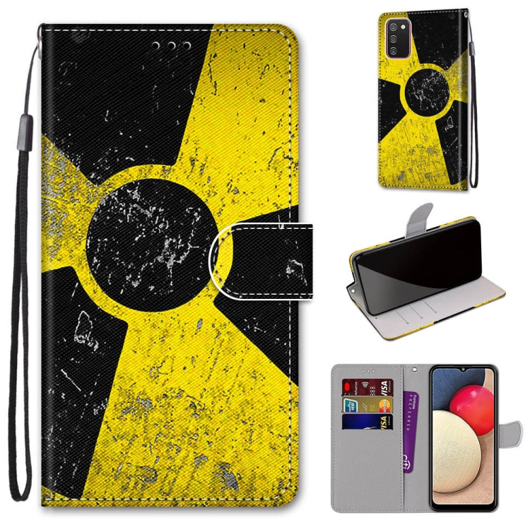 Coloured Drawing Cross Texture Horizontal Flip PU Leather Case with Holder & Card Slots & Wallet & Lanyard, For Samsung Galaxy A02 / M02, For Samsung Galaxy A02s / M02s