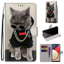 Load image into Gallery viewer, Coloured Drawing Cross Texture Horizontal Flip PU Leather Case with Holder &amp; Card Slots &amp; Wallet &amp; Lanyard, For Samsung Galaxy A02 / M02, For Samsung Galaxy A02s / M02s