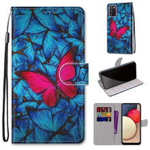 Load image into Gallery viewer, Coloured Drawing Cross Texture Horizontal Flip PU Leather Case with Holder &amp; Card Slots &amp; Wallet &amp; Lanyard, For Samsung Galaxy A02 / M02, For Samsung Galaxy A02s / M02s