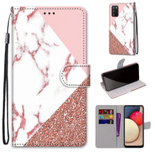 Load image into Gallery viewer, Coloured Drawing Cross Texture Horizontal Flip PU Leather Case with Holder &amp; Card Slots &amp; Wallet &amp; Lanyard, For Samsung Galaxy A02 / M02, For Samsung Galaxy A02s / M02s