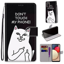 Load image into Gallery viewer, Coloured Drawing Cross Texture Horizontal Flip PU Leather Case with Holder &amp; Card Slots &amp; Wallet &amp; Lanyard, For Samsung Galaxy A02 / M02, For Samsung Galaxy A02s / M02s