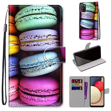 Load image into Gallery viewer, Coloured Drawing Cross Texture Horizontal Flip PU Leather Case with Holder &amp; Card Slots &amp; Wallet &amp; Lanyard, For Samsung Galaxy A02 / M02, For Samsung Galaxy A02s / M02s